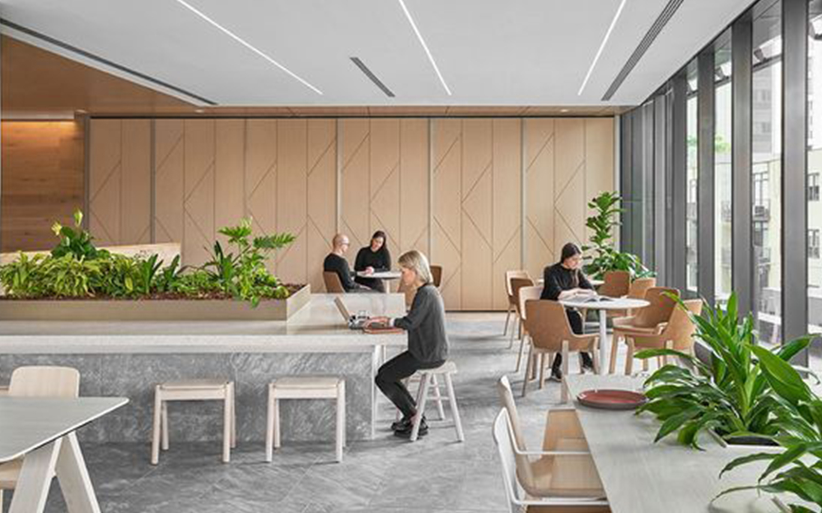 现代化智能会议室与中控面板